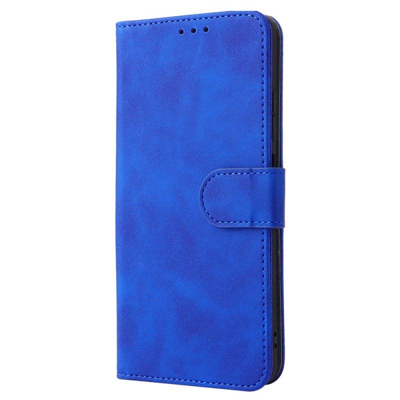 Etui Folio do Xiaomi Redmi Note 11 / 11S Dotyk Skóry Ze Smyczą