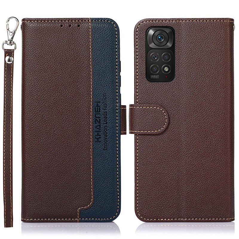 Etui Folio do Xiaomi Redmi Note 11 / 11S Rfid Khazneh W Stylu Liczi