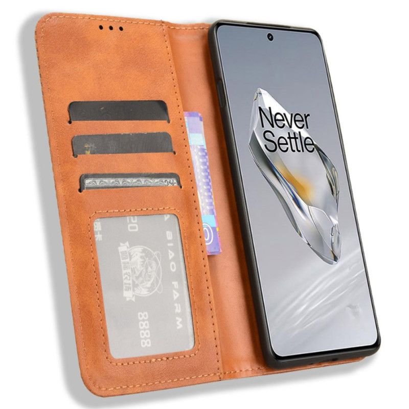 Flip Kotelot Oneplus 12 5g Etui Na Telefon Tekstura Retro