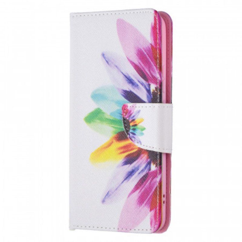 Etui Folio do Samsung Galaxy S22 Plus 5G Akwarela Kwiat