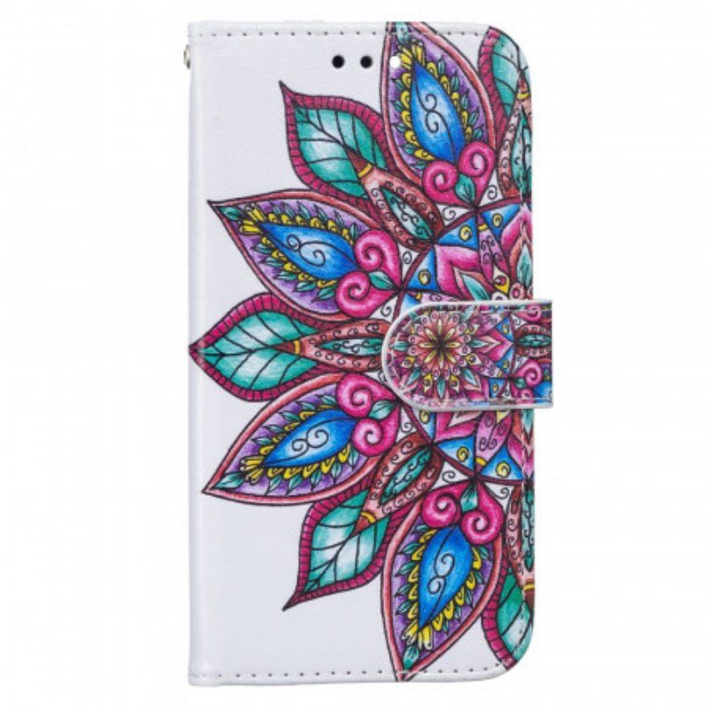 Etui Folio do Samsung Galaxy S22 Plus 5G Rysowane Mandali