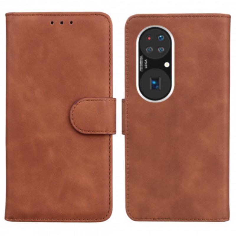 Etui Folio Do Huawei P50 Pro Styl Skórzany Vintage Couture