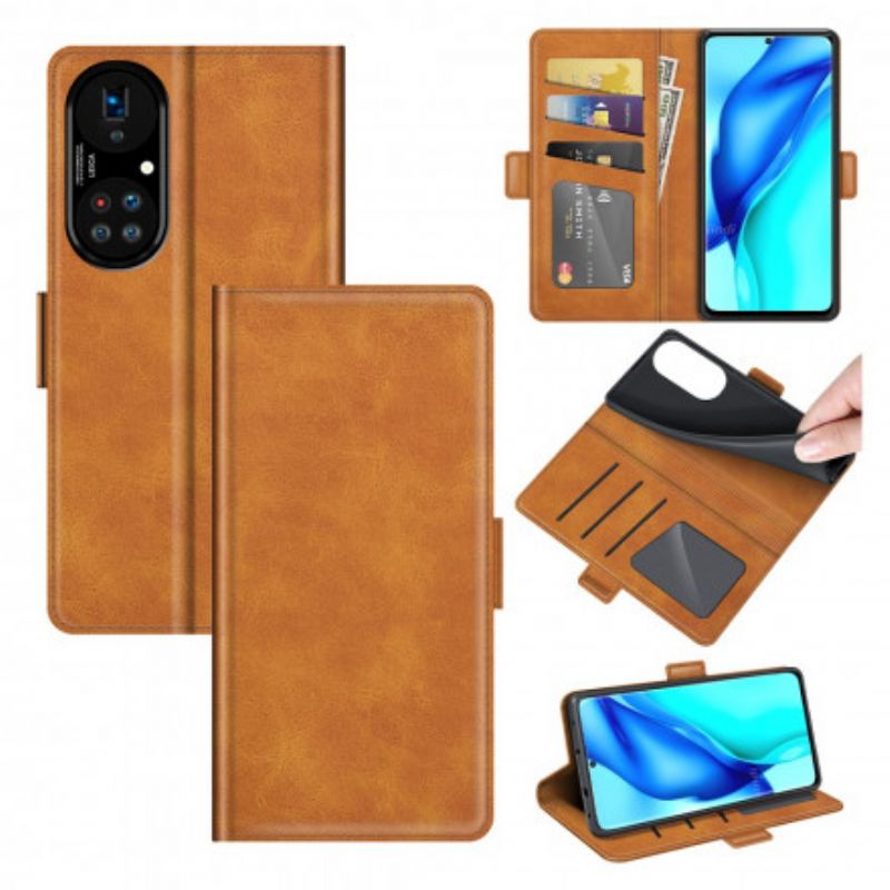 Etui Folio Huawei P50 Pro Styl Skórzany Design