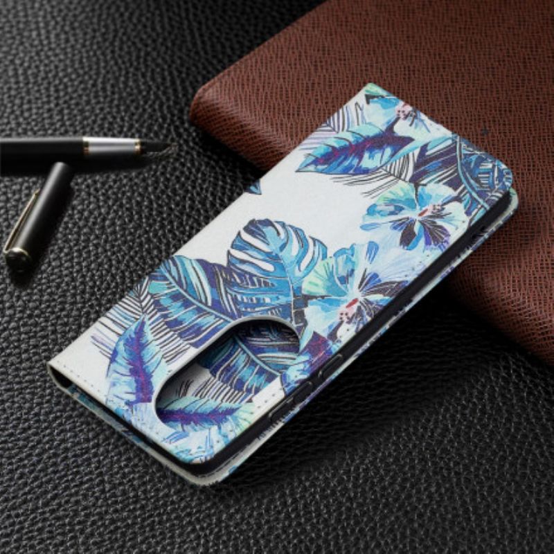 Flip Kotelot Huawei P50 Pro Liście Etui Ochronne