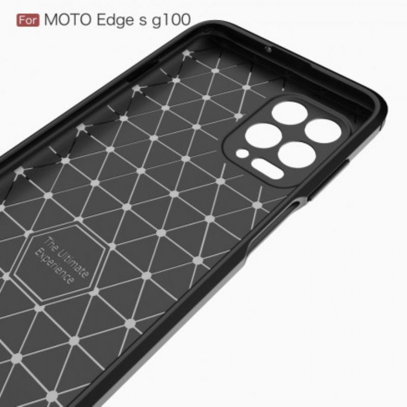 Etui Do Moto G100 Szczotkowane Włókno Węglowe