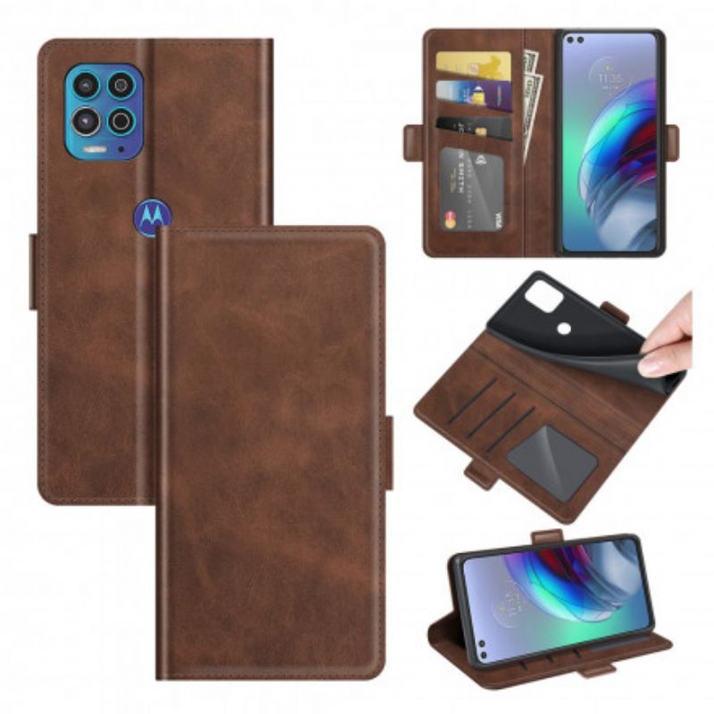 Etui Folio Moto G100 Podwójna Klapa