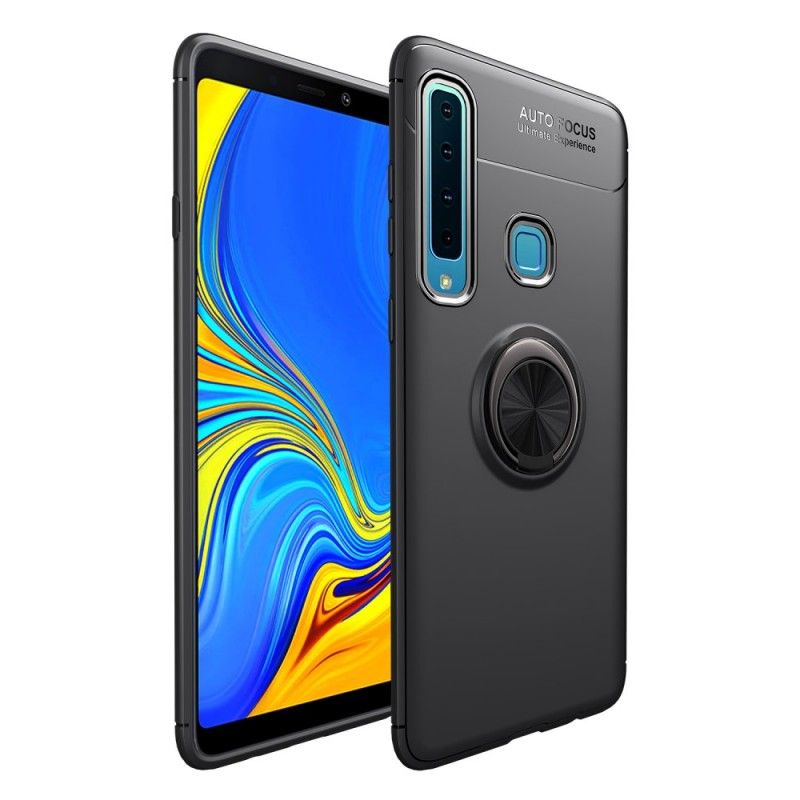 Etui Samsung Galaxy A9 Czerwony Czarny Obrotowy Pierścień