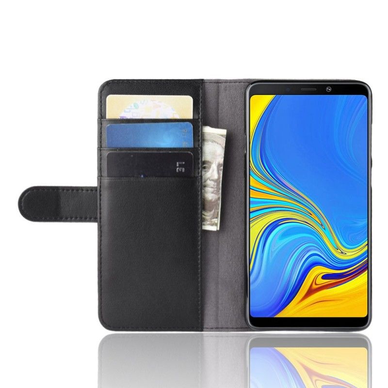 Skórzany Futerał Samsung Galaxy A9 Brązowy Etui na Telefon Dwoina Skóry