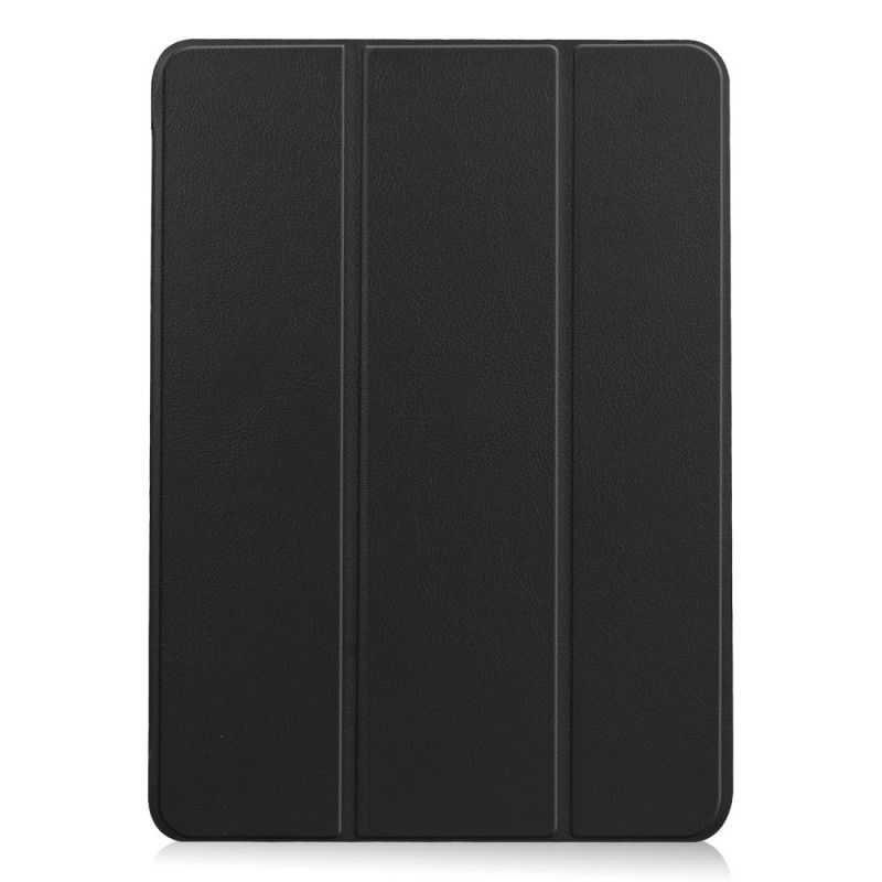 Elegancki Futerał iPad Air 10.9" (2020) Biały Czarny W Stylu Lychee Leather