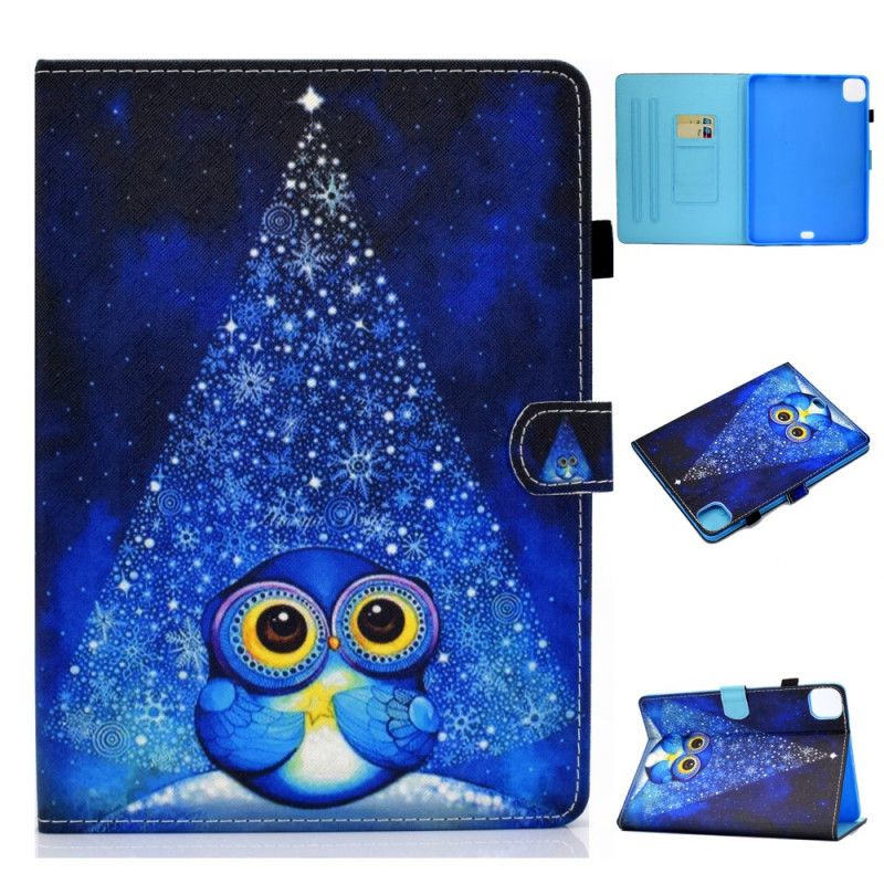 Etui Folio iPad Air 10.9" (2020) Niebieska Sowa Etui Ochronne