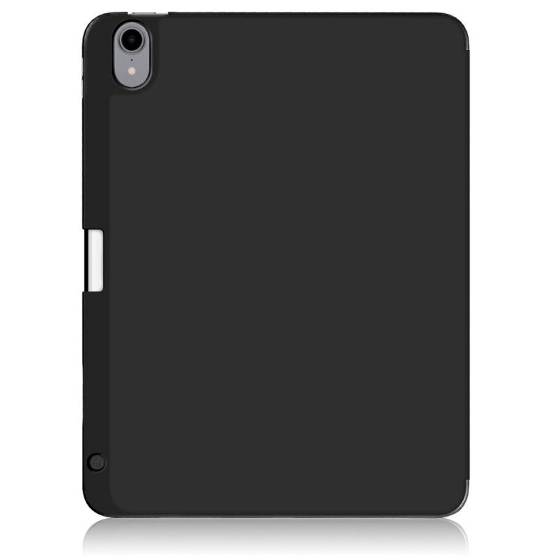 Smart Case iPad Air 10.9" (2020) Szary Czarny Uchwyt Na Rysik Z Imitacji Skóry Liczi