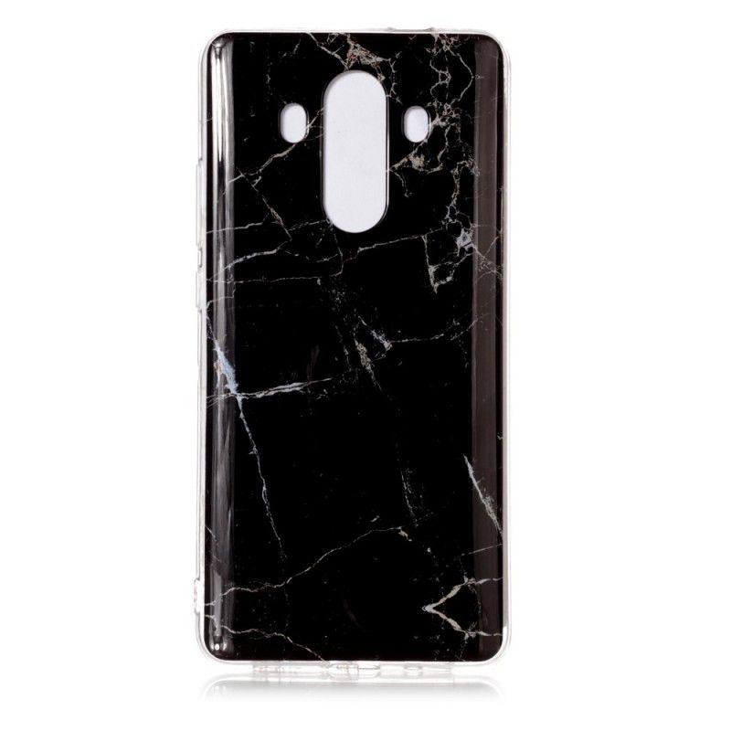 Etui Huawei Mate 10 Pro Biały Czarny Marmur Etui Ochronne