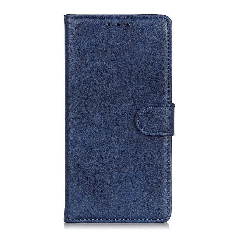 Etui Folio do Xiaomi Redmi Note 12 4G Matowa Sztuczna Skóra