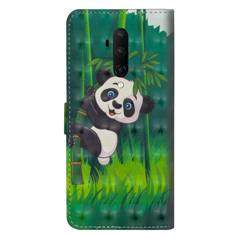 Etui Folio OnePlus 7T Pro Panda I Bambus Etui Ochronne