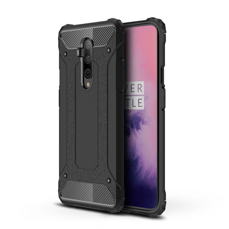 Etui OnePlus 7T Pro Biały Czarny Ocalały Etui Ochronne