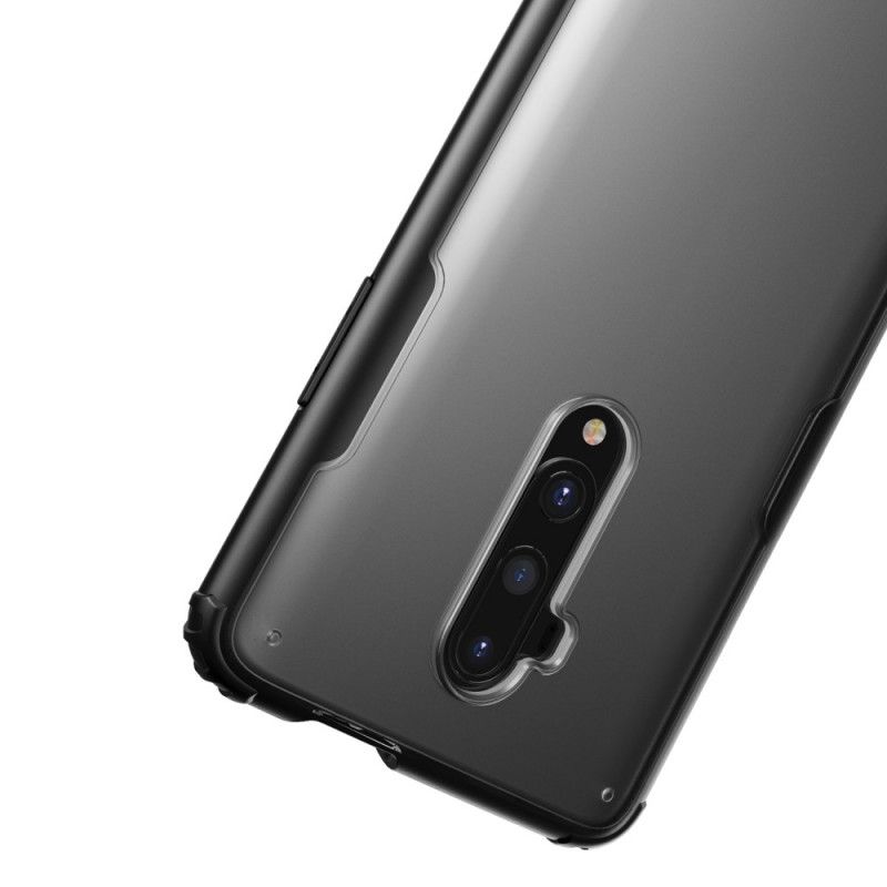 Etui OnePlus 7T Pro Czerwony Czarny Matowa Hybryda Etui Ochronne