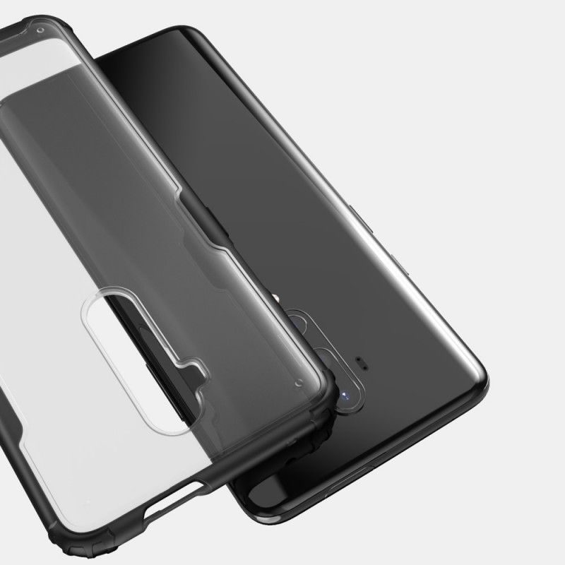 Etui OnePlus 7T Pro Czerwony Czarny Matowa Hybryda Etui Ochronne