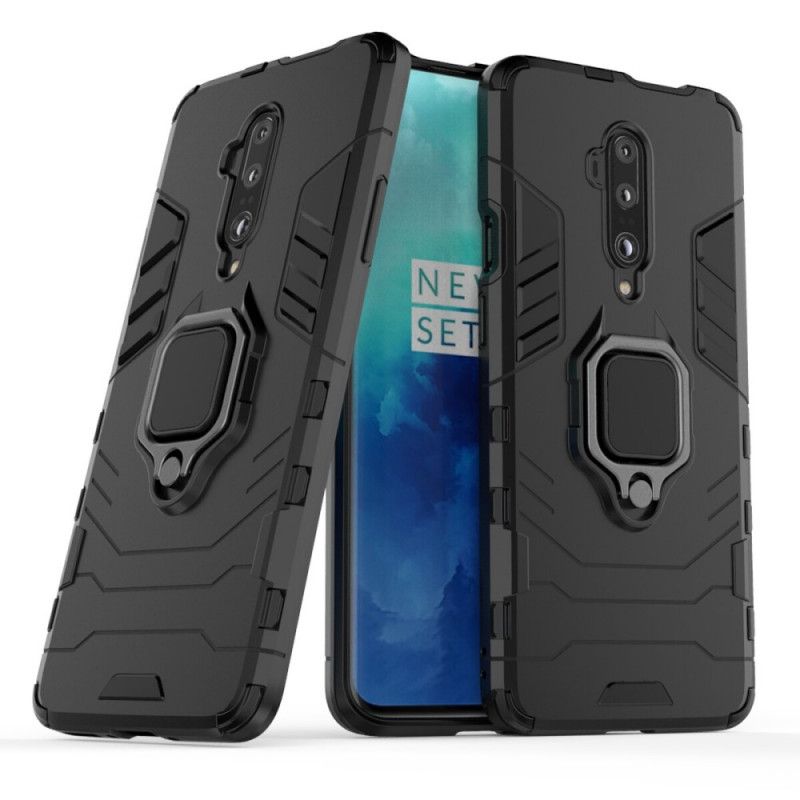 Etui OnePlus 7T Pro Czerwony Czarny Pierścień Oporowy