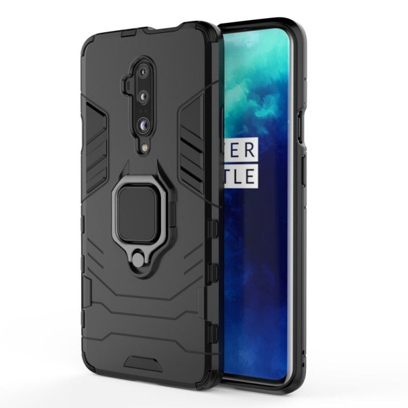 Etui OnePlus 7T Pro Czerwony Czarny Pierścień Oporowy