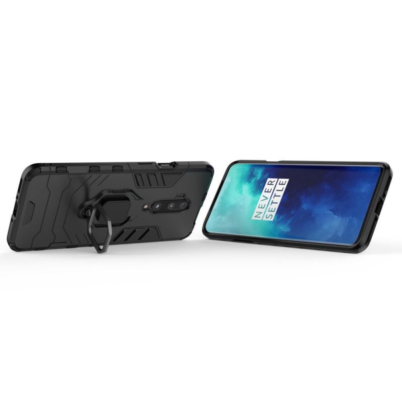 Etui OnePlus 7T Pro Czerwony Czarny Pierścień Oporowy