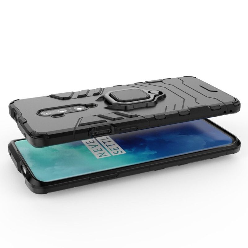 Etui OnePlus 7T Pro Czerwony Czarny Pierścień Oporowy