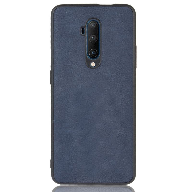 Etui OnePlus 7T Pro Granatowy Czarny Efekt Skóry W Stylu Vintage