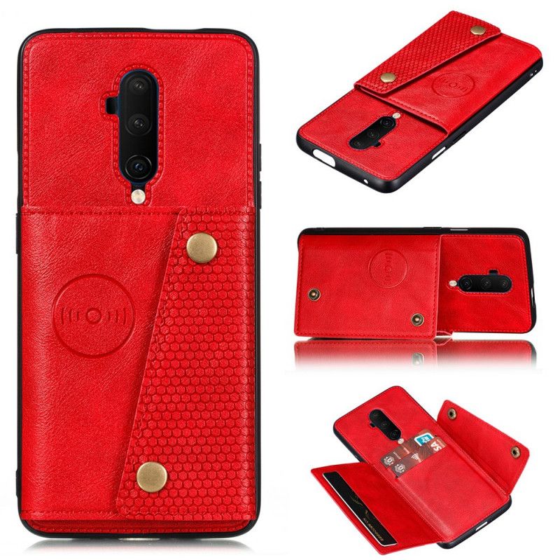 Etui OnePlus 7T Pro Granatowy Czarny Portfel Zatrzaskowy