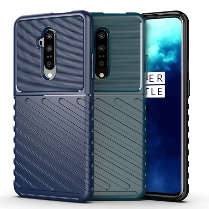 Futerały OnePlus 7T Pro Zielony Czarny Etui na Telefon Seria Grzmotów