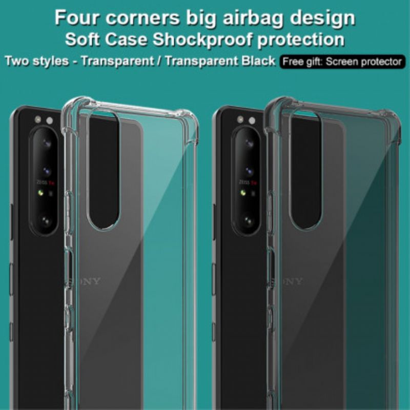 Etui Do Sony Xperia 1 Iii Przezroczysty Z Folią Ekranową Imak