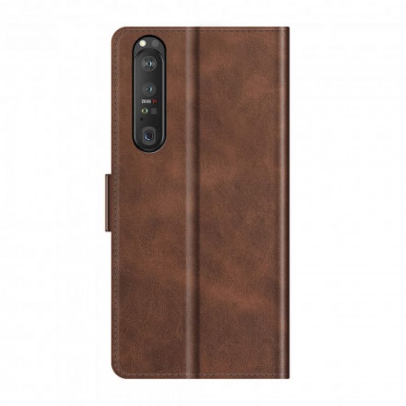 Etui Folio Do Sony Xperia 1 Iii Klasyczna Podwójna Klapa