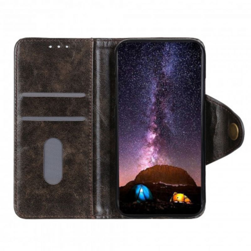 Etui Folio Sony Xperia 1 Iii Przycisk Patentowy Ze Sztucznej Skóry Etui Ochronne