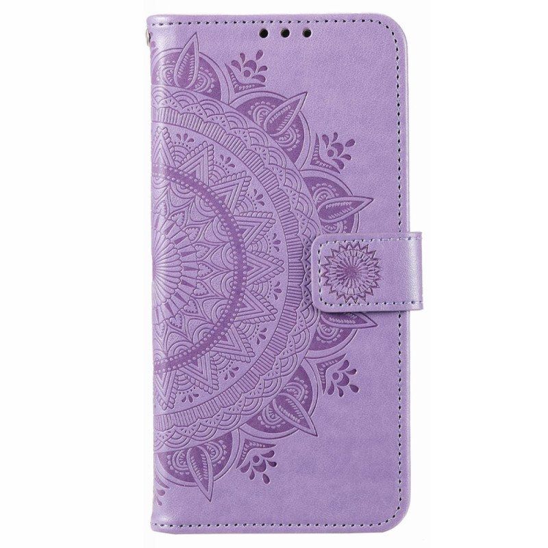 Etui Folio do Poco X4 Pro 5G Mandala Sun Ze Smyczą