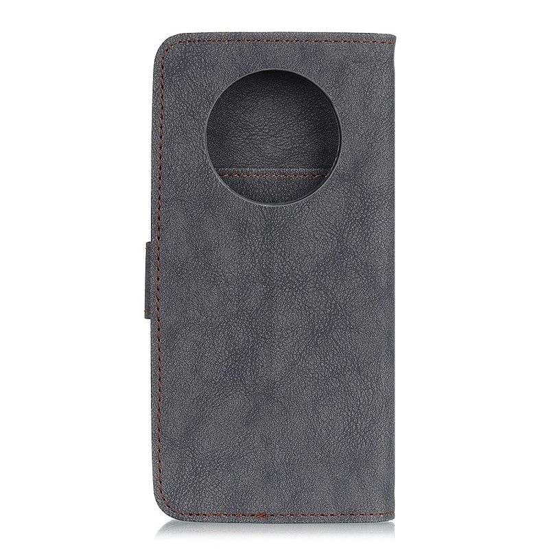 Etui Folio Xiaomi Redmi Note 9 5G / Note 9T 5G Granatowy Czarny Dwoina Khazneh