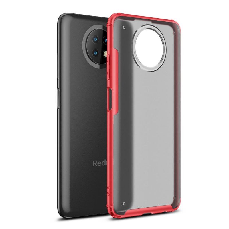 Etui Xiaomi Redmi Note 9 5G / Note 9T 5G Czerwony Czarny Matowa Zbroja