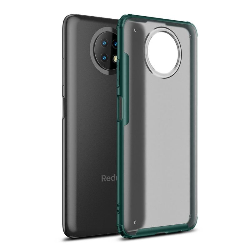 Etui Xiaomi Redmi Note 9 5G / Note 9T 5G Czerwony Czarny Matowa Zbroja