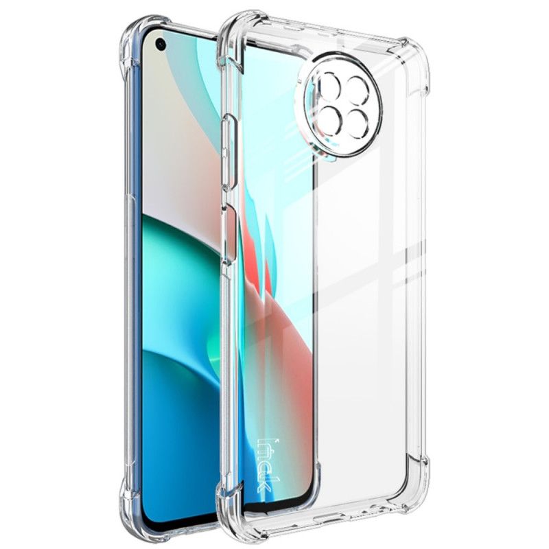 Etui Xiaomi Redmi Note 9 5G / Note 9T 5G Przezroczysty Czarny Imak Jedwabisty Etui Ochronne