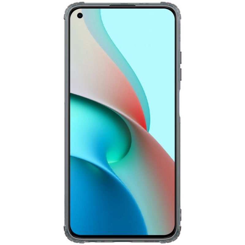 Etui Xiaomi Redmi Note 9 5G / Note 9T 5G Szary Biały Wzmocniony Przezroczysty Nillkin