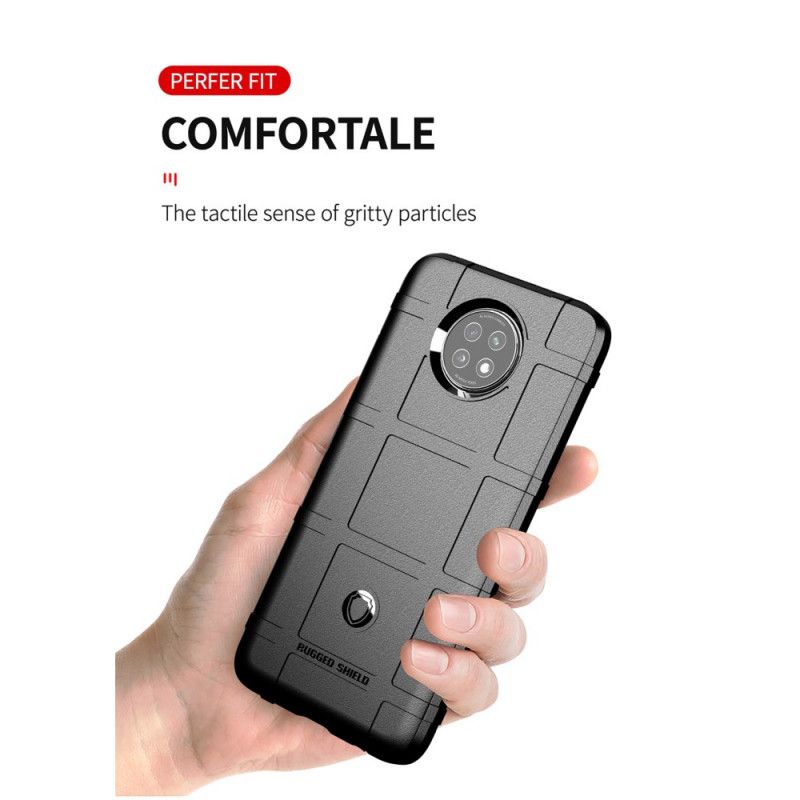 Etui Xiaomi Redmi Note 9 5G / Note 9T 5G Szary Czarny Wytrzymała Tarcza