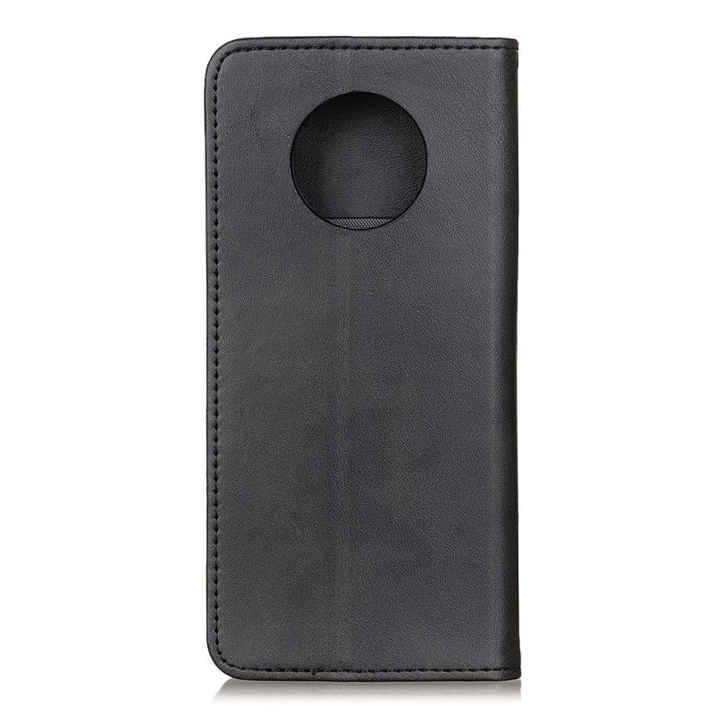 Flip Kotelot Xiaomi Redmi Note 9 5G / Note 9T 5G Czerwony Czarny Elegancka Dwoina