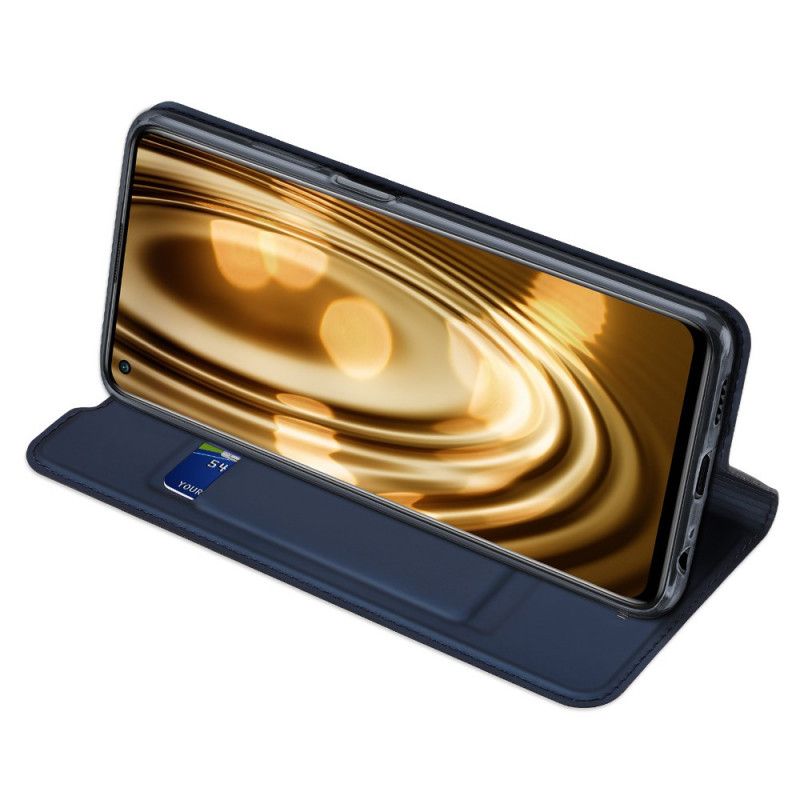 Flip Kotelot Xiaomi Redmi Note 9 5G / Note 9T 5G Granatowy Czarny Skóra Pro Dux Ducis