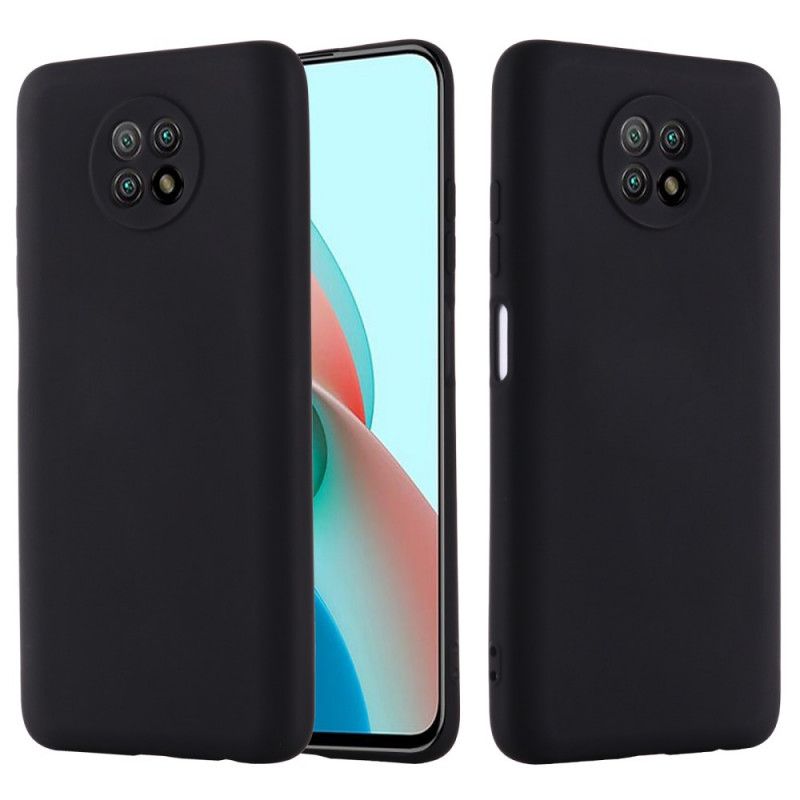 Futerały Xiaomi Redmi Note 9 5G / Note 9T 5G Czerwony Czarny Etui na Telefon Płynny Silikon I Pasek