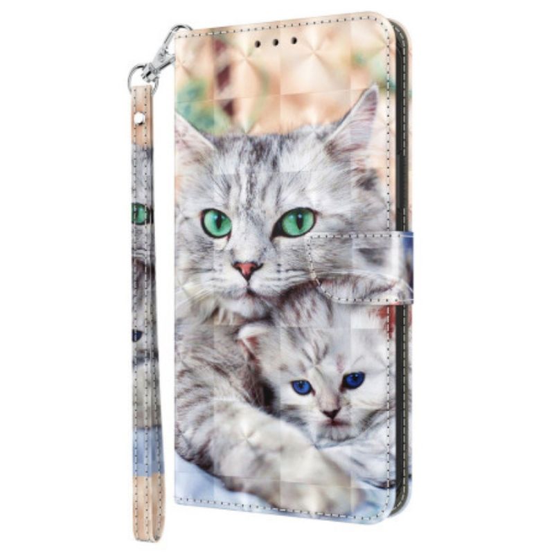 Etui Folio Do Google Pixel 9 Dwa Koty W Stringach