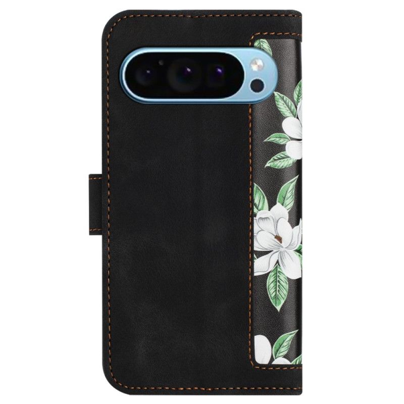 Etui Folio Do Google Pixel 9 Kwiatowy Pasek