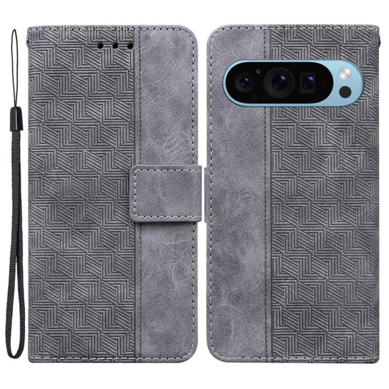 Etui Folio Do Google Pixel 9 Motyw Tkanego Paska