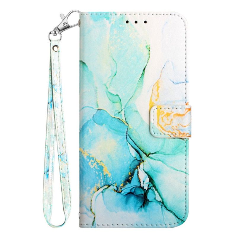 Etui Folio Google Pixel 9 Marmurkowy Styl Z Paskami Etui Ochronne