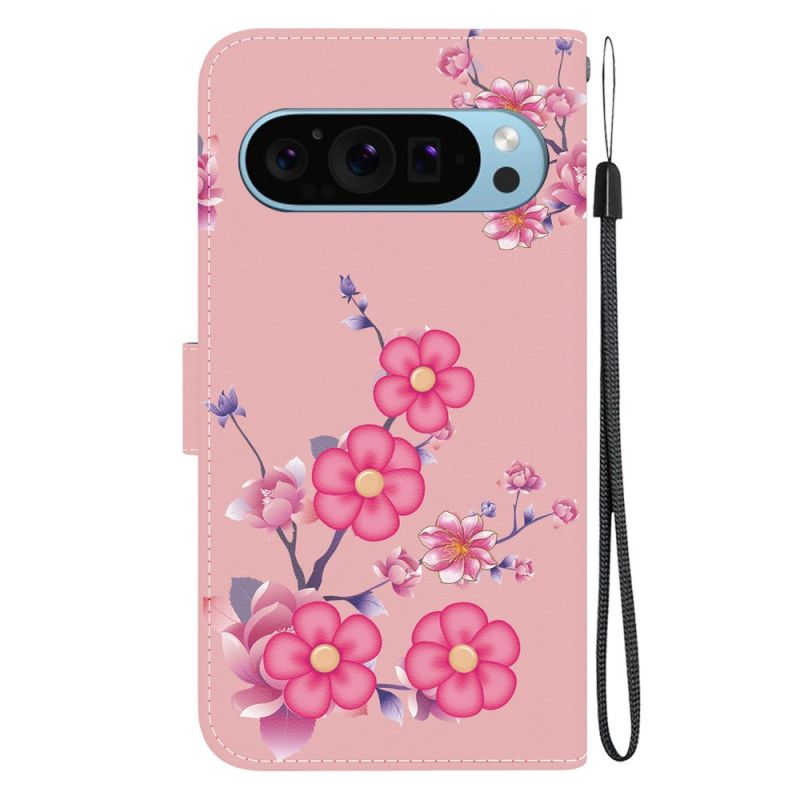 Etui Folio Google Pixel 9 Sakura Z Paskiem