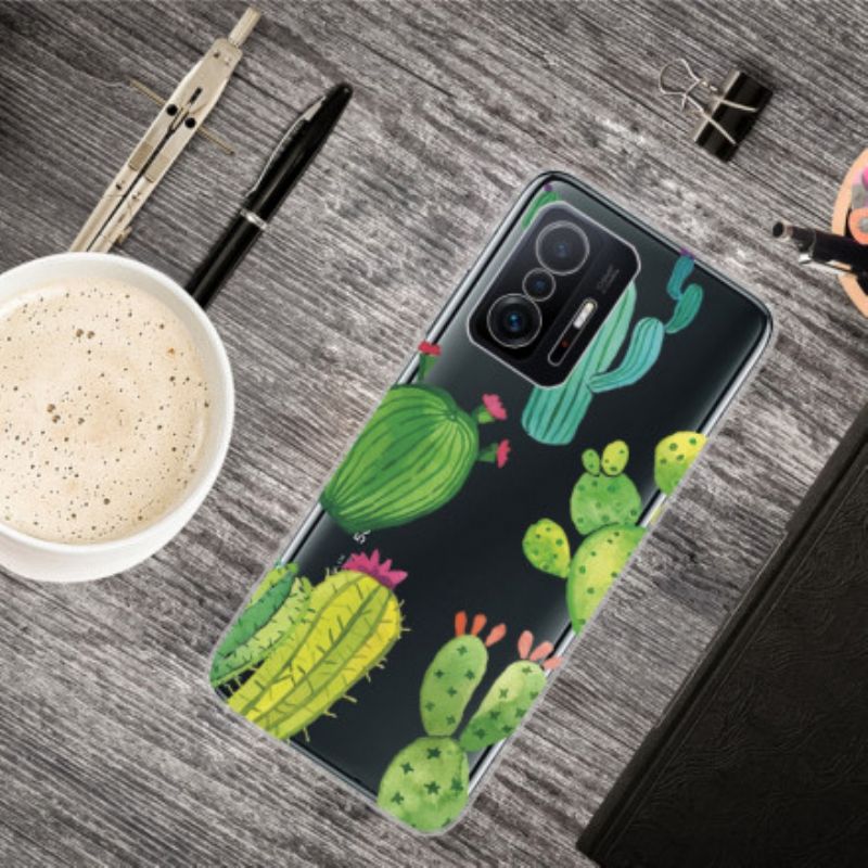 Etui Do Xiaomi Mi 11t / 11t Pro Akwarela Kaktus