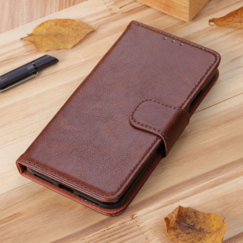 Etui Folio Do Xiaomi Mi 11t / 11t Pro Dwoina Skóra Nappa