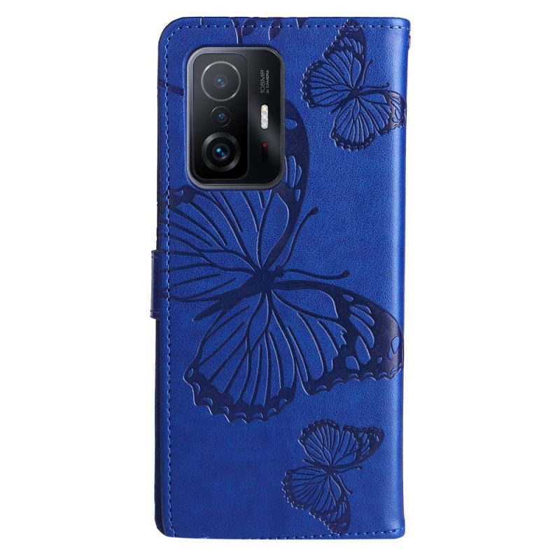 Etui Folio Do Xiaomi Mi 11t / 11t Pro Olbrzymie Stringi Motyle