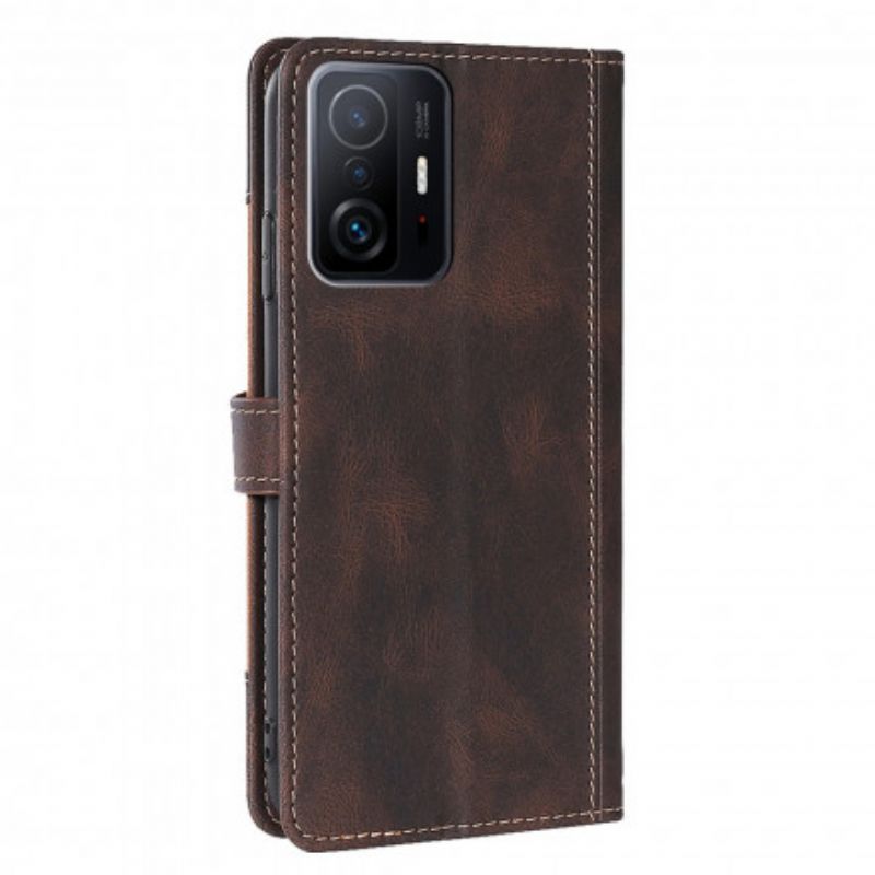 Etui Folio Xiaomi Mi 11t / 11t Pro Faux Leather Bicolor Stylowe Etui Ochronne